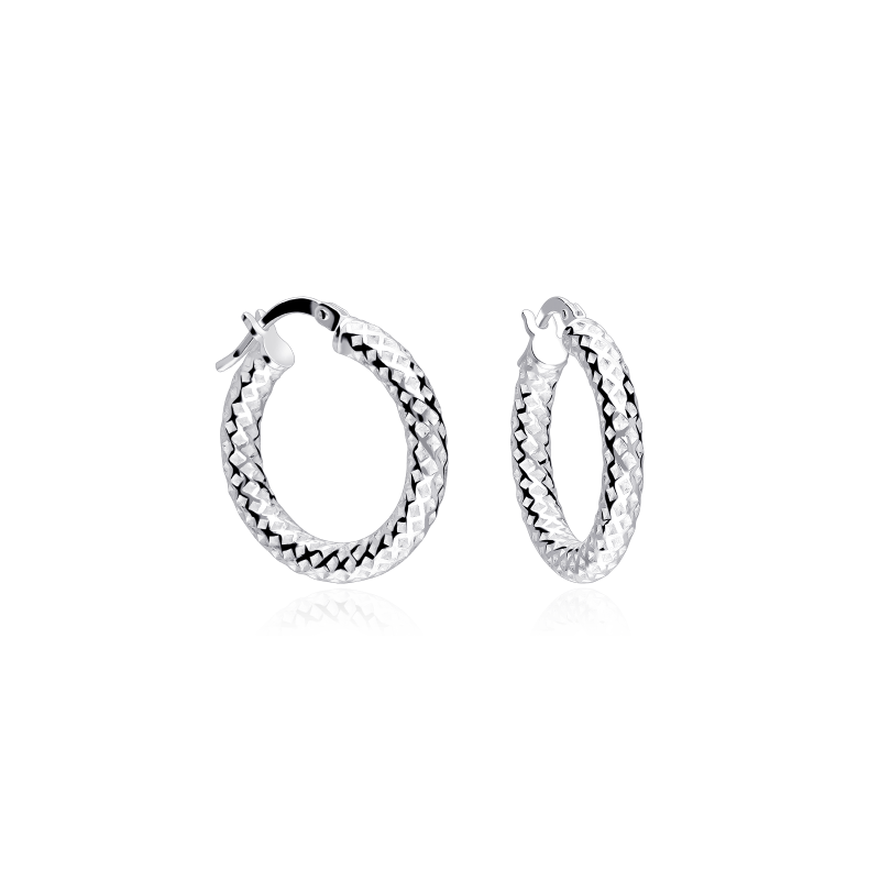 Pendientes Plata primera ley 20mm "Maybe"
