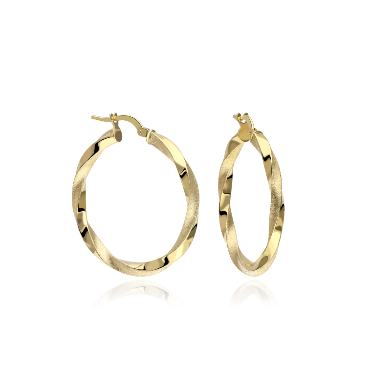Aro Oro 18k 30mm "Caba"