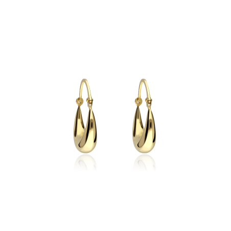 PENDIENTES MORCILLA 15x20mm ORO 18K