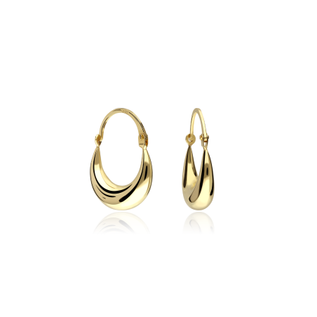 PENDIENTES MORCILLA 15x20mm ORO 18K