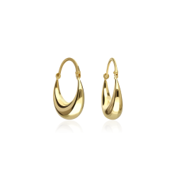 PENDIENTES MORCILLAS "ESPEJO" ORO 18K