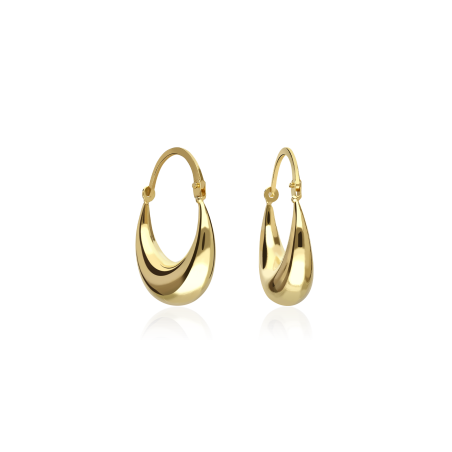 PENDIENTES MORCILLAS "ESPEJO" ORO 18K