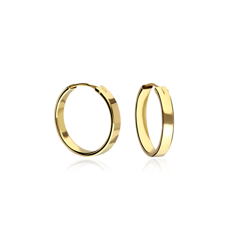 Pendientes Aro "Circus" 18mm Oro 18k