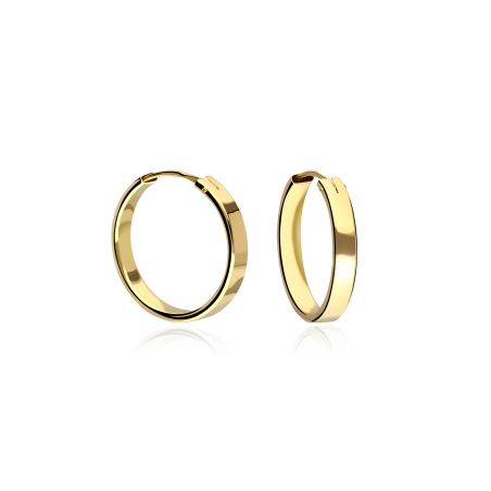 Pendientes Aro "Circus" 18mm Oro 18k