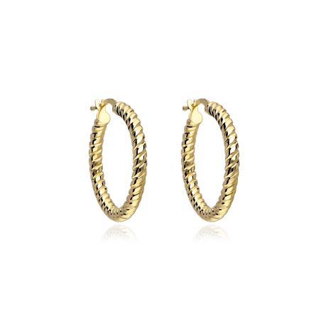 Aros Oro 18k 25mm "Parks"