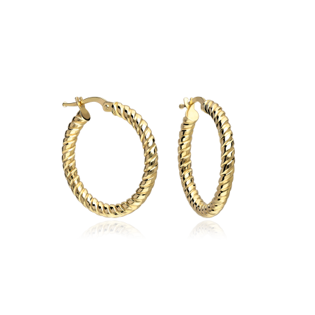 Aros Oro 18k 25mm "Parks"