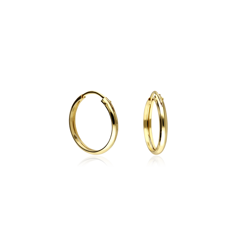 Pendientes Aro Oro 18k 13mm "High Point"