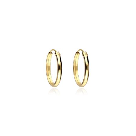 Pendientes Aro Oro 18k 16mm "High point"