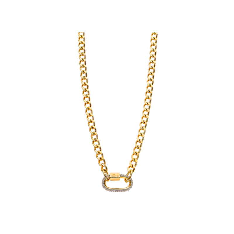 Collar Lotus acero dorado mujer LS2338-1/2