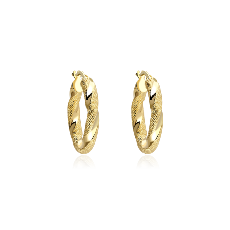 PENDIENTES ARO "CURIE" 15mm ORO 18K
