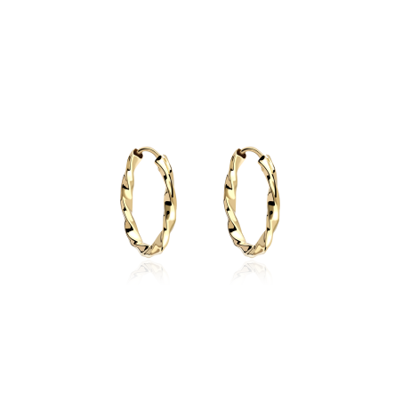Aros Oro 18k 14mm "Rozi"