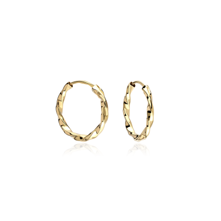 Aros Oro 18k 14mm "Rozi"