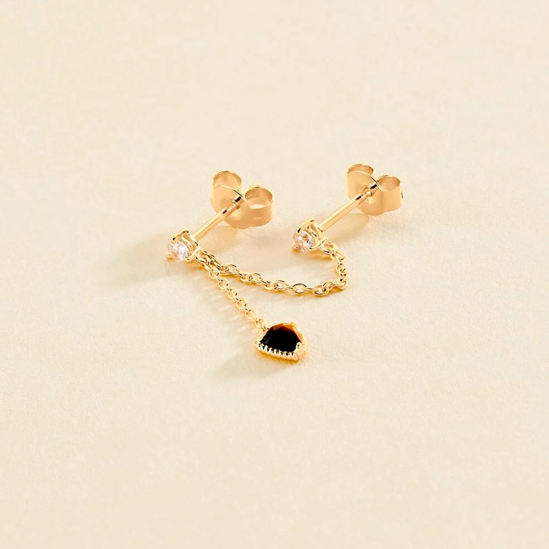 Piercing Agatha plata y ojo de tigre 02390418-274-TU