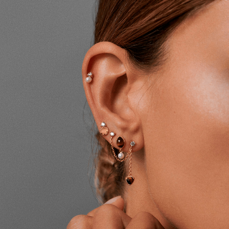 Piercing Agatha plata y ojo de tigre 02390418-274-TU