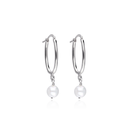 Pendientes Plata primera ley y perla cultivada "Cairo"