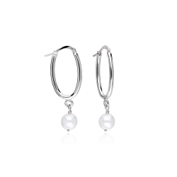 Pendientes Plata primera ley y perla cultivada "Cairo"