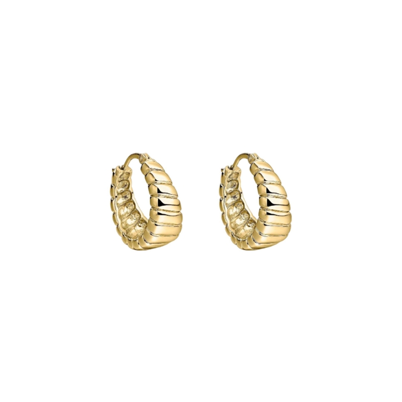 Pendientes Itemporality plata baño de oro pirámide SEA-200-402-UU