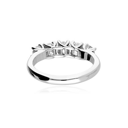 Anillo "Civitavecchia" Oro Blanco 18k y Diamantes 0.75 cts