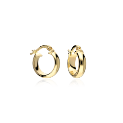 Pendientes Plata primera ley baño Oro 18k "Meidu"