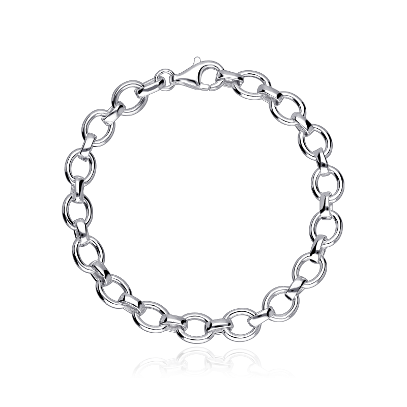 Pulsera Plata de ley Eslabon oval