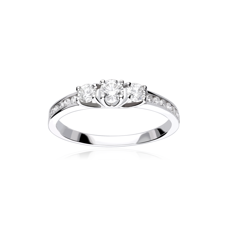 Anillo "Treviso" Oro 18k  y Diamantes 0.50 cts