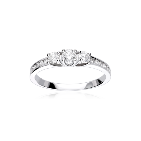 Anillo "Treviso" Oro 18k  y Diamantes 0.50 cts