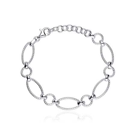 Pulsera Plata primera ley eslabones "Ziam