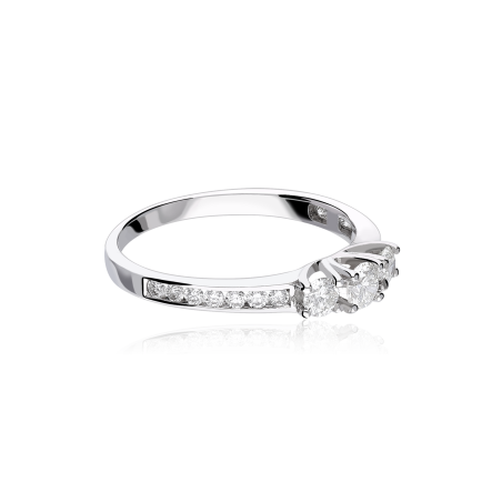 Anillo "Treviso" Oro 18k  y Diamantes 0.50 cts