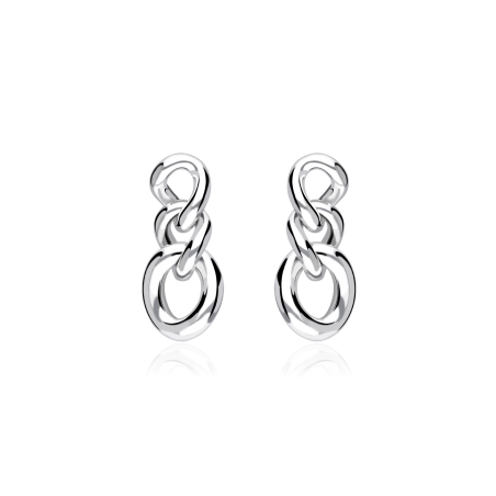 Pendientes Plata primera ley "Chains"