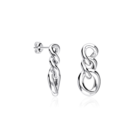 Pendientes Plata primera ley "Chains"