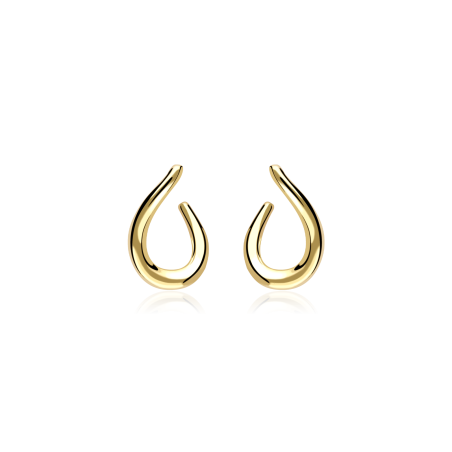 Pendientes Oro 18k Orgánico "Akita"