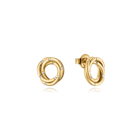 Pendientes Viceroy Plata de ley baño oro 13067E100-30