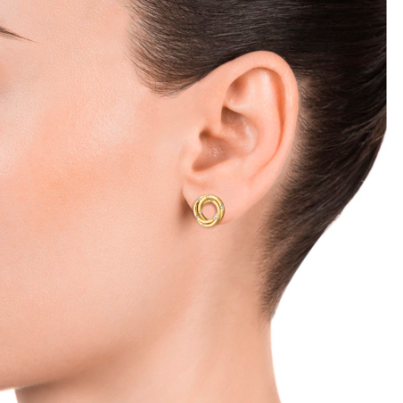 Pendientes Viceroy Plata de ley baño oro 13067E100-30