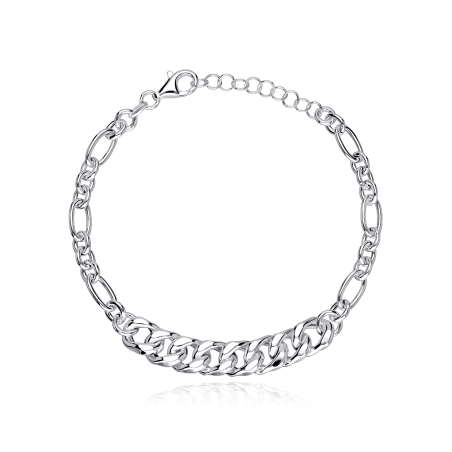 Pulsera Plata primera ley 20.5cm "Reinar"