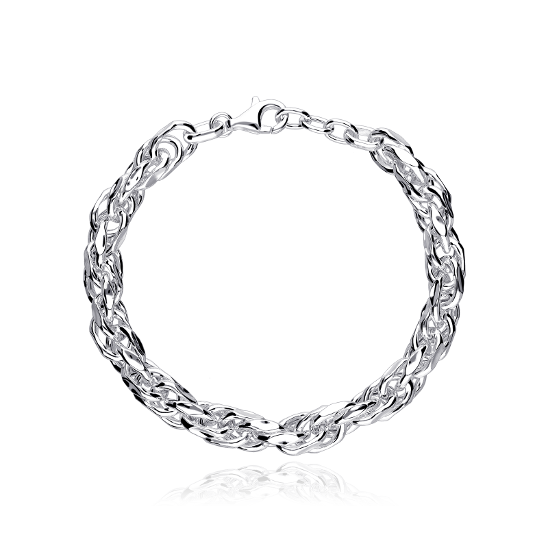 Pulsera plata de primera ley "Dallas"