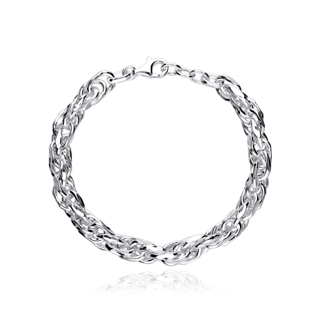 Pulsera plata de primera ley "Dallas"