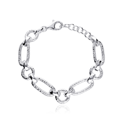 Pulsera Plata primera ley "Ovalo"