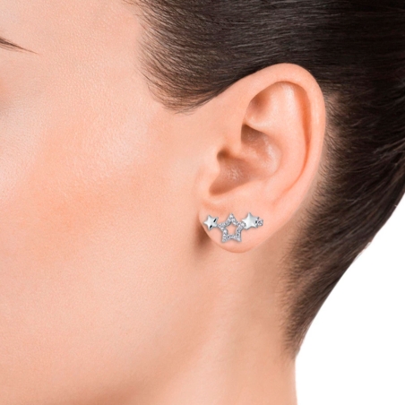 Pendientes Viceroy Plata Circonitas estrellas 13074E000-30