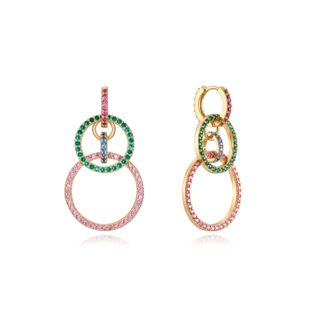 Pendientes Viceroy Elegant plata de ley baño de oro diferentes colores 13092E100-39