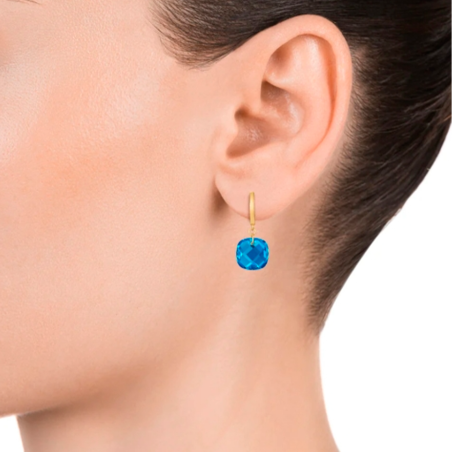 PENDIENTES VICEROY PLATA BAÑO ORO Y CRISTALES DE COLOR 13102E100-53