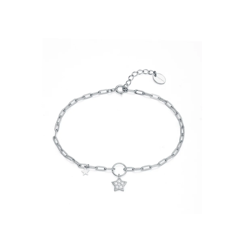 Pulsera Viceroy plata de ley con colgantes de estrella y circonitas blancas 13138P000-30