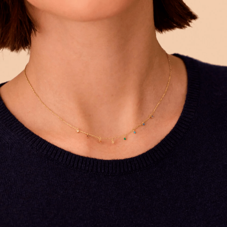 Collar Agatha Plata y circonitas 02690219-256-TU