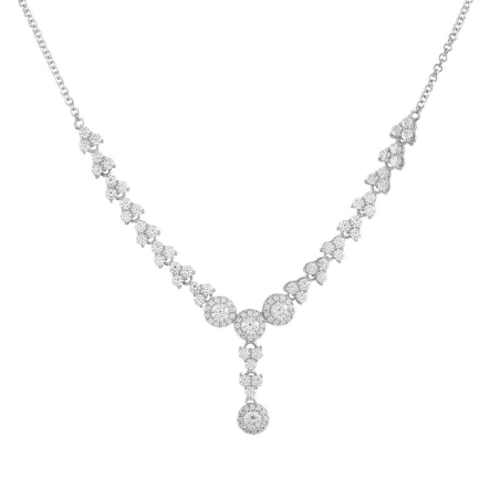 Collar Itemporality Plata y circonitas SNL-101-042-UU