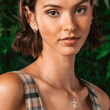 Collar Itemporality Plata y perlas SNL-101-041-UU