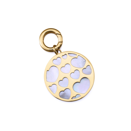 Colgante Viceroy de acero Ip dorado colección Laura Escanes con madre perla 14234M01012