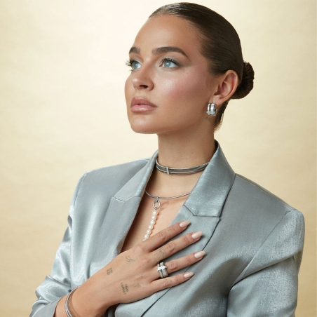 Collar Viceroy doble de acero colección Laura Escanes tubogas 75392C01000