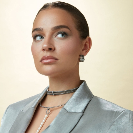 Collar Viceroy doble de acero colección Laura Escanes tubogas 75392C01000