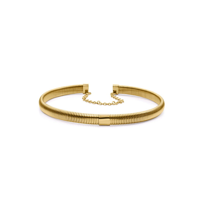 Collar Viceroy doble de acero IP dorado colección Laura Escanes tubogas 75393C01012