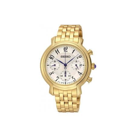 Reloj Seiko Ladies correa dorada acero inoxidable mujer SRW874P1