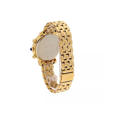 Reloj Seiko Ladies correa dorada acero inoxidable mujer SRW874P1